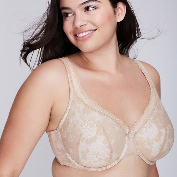 Cacique Other - Cacique bold lace full coverage bra